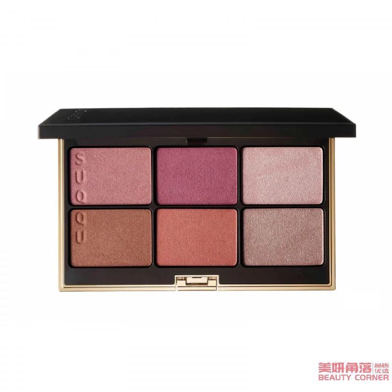 [Self-operated] Japan's SUQQU Jingcai Jingyan 6-color cheek palette 101 high-gloss blush dual-purpose palette, autumn and winter limited edition