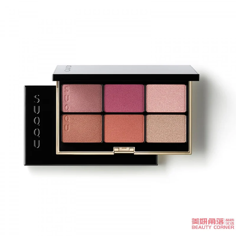 [Self-operated] Japan's SUQQU Jingcai Jingyan 6-color cheek palette 101 high-gloss blush dual-purpose palette, autumn and winter limited edition