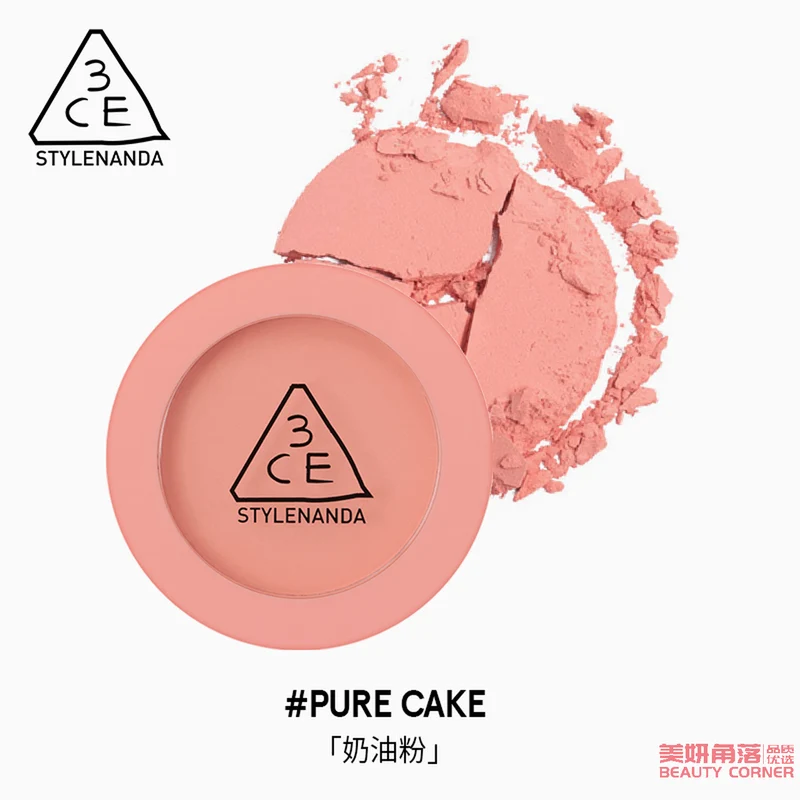 [Self-operated] Korea 3CE MOOD RECIPE single color blush #Pure Cake cream powder 5g