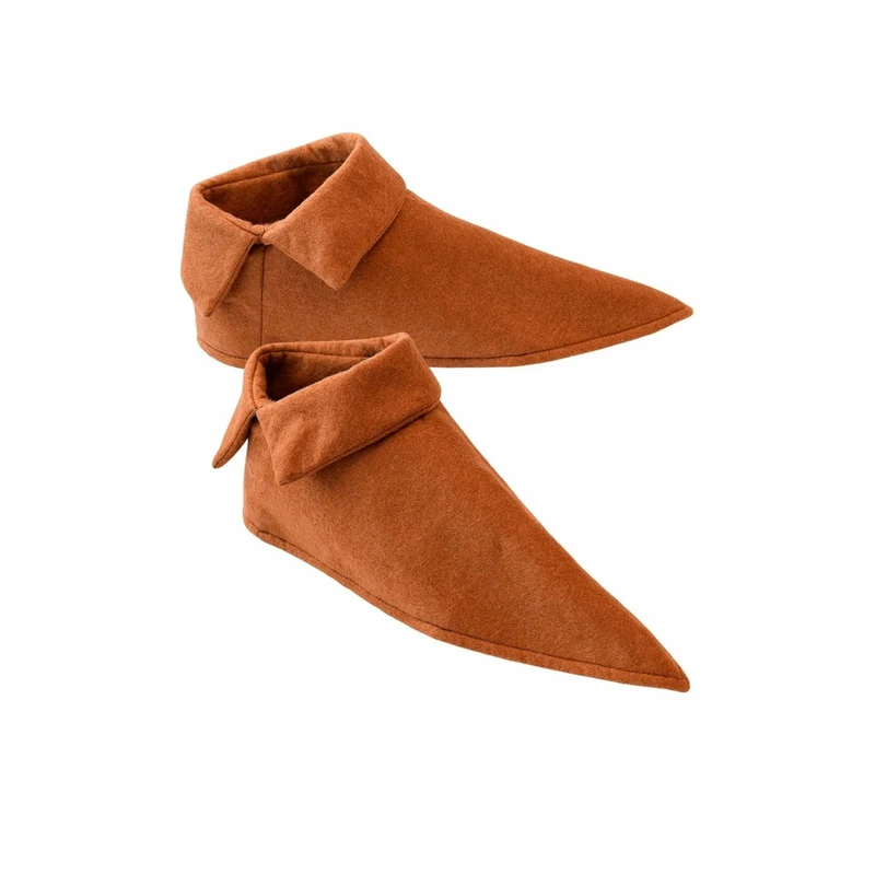 Mittelalterliche Braune Pantoffeln