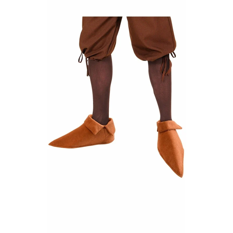 Mittelalterliche Braune Pantoffeln