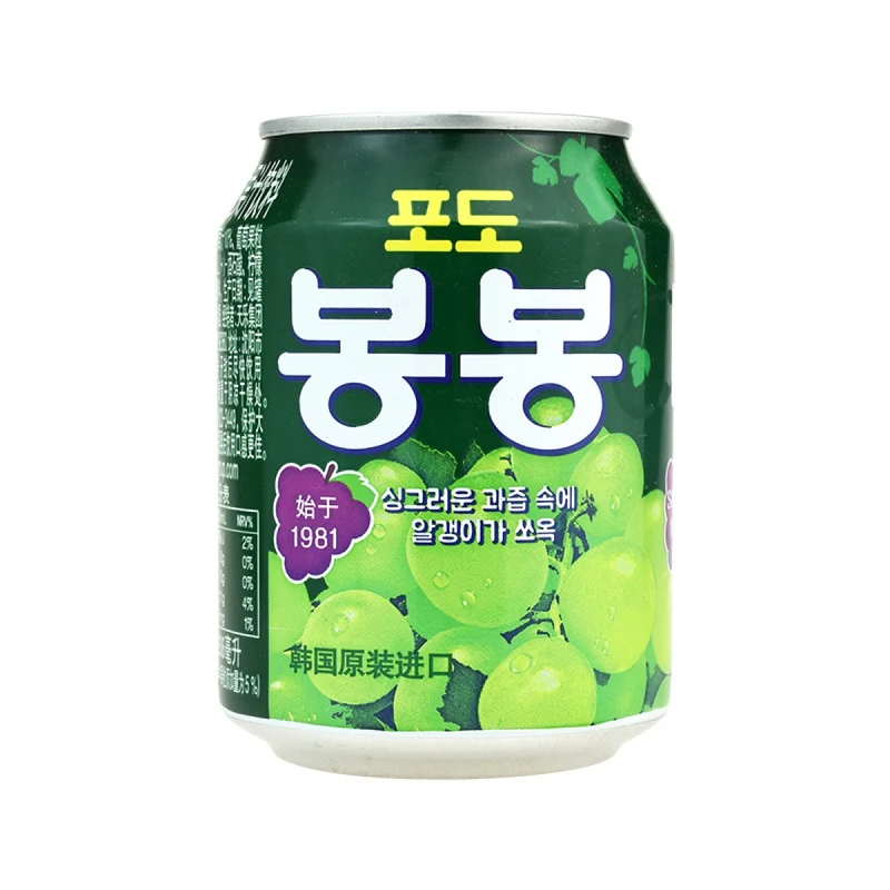 [Self-operated] South Korea HAITAI grape juice pulp drink 238ml 1 bottle Internet celebrity drink