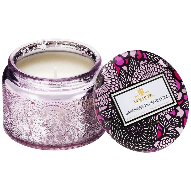 [Self-operated] American VOLUSPA glass cup scented candle 90g JAPANESE PLUM BLOOM-Japanese plum blossom, soothing and sleeping, romantic atmosphere, great gift
