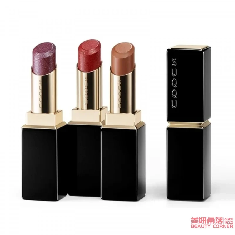 [Self-operated] Japanese SUQQU crystal lustrous lipstick, moisturizing long-lasting lipstick, moisturizing micro-glitter, autumn and winter limited new color 118 Zhu Zhi SHUORI