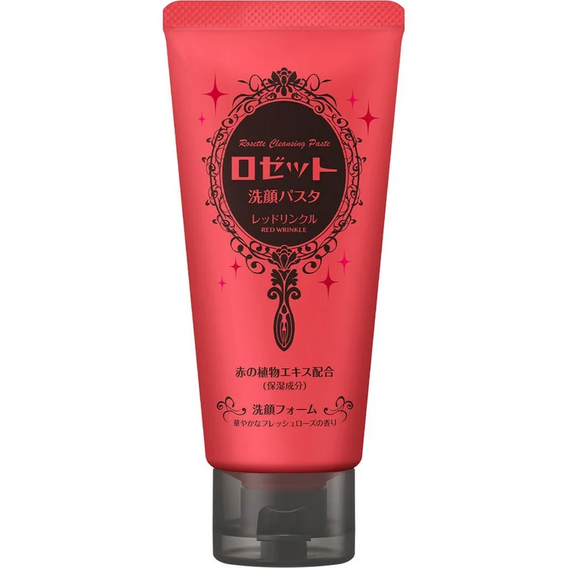 [Self-operated] Japanese ROSETTE Red Mud Facial Cleanser 120g Deep Cleansing Moisturizing Anti-wrinkle Oil Control Facial Cleanser