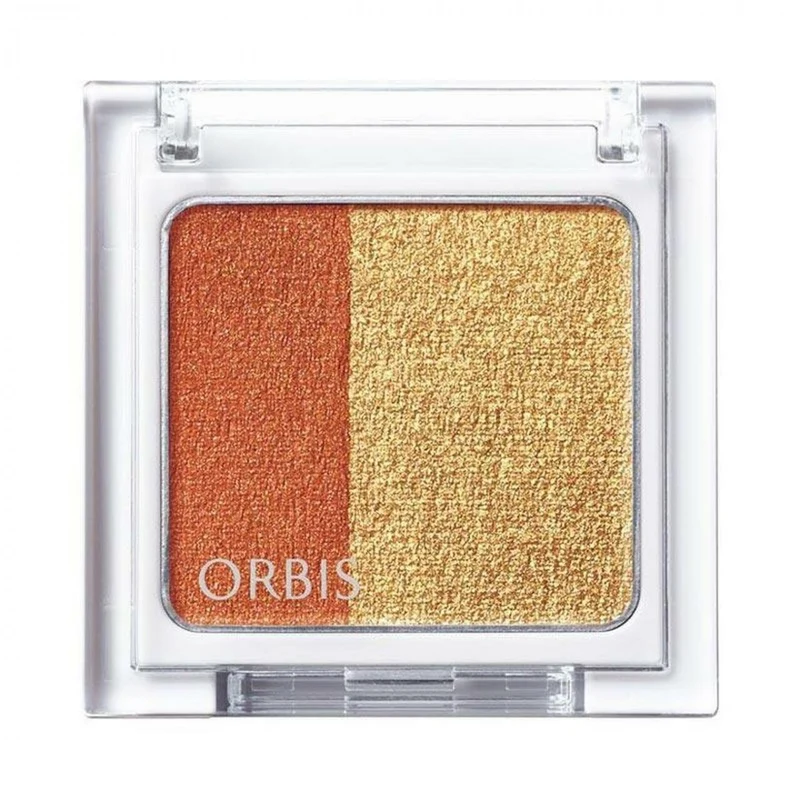 [Self-operated] Japanese ORBIS, a subsidiary of Japanese POLA, two-color eye shadow with bright and shining eyes, clear and fine shimmer 8197 Sunset Sand Orange