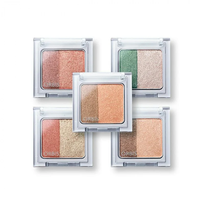 [Self-operated] Japan ORBIS, a subsidiary of Japan POLA, two-color eye shadow with bright and clear eyes, 8256 glazed citrus gold