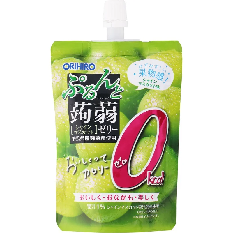 [Self-operated] Japan ORIHIRO 0 Calorie Konjac Jelly 130g Green Flavor