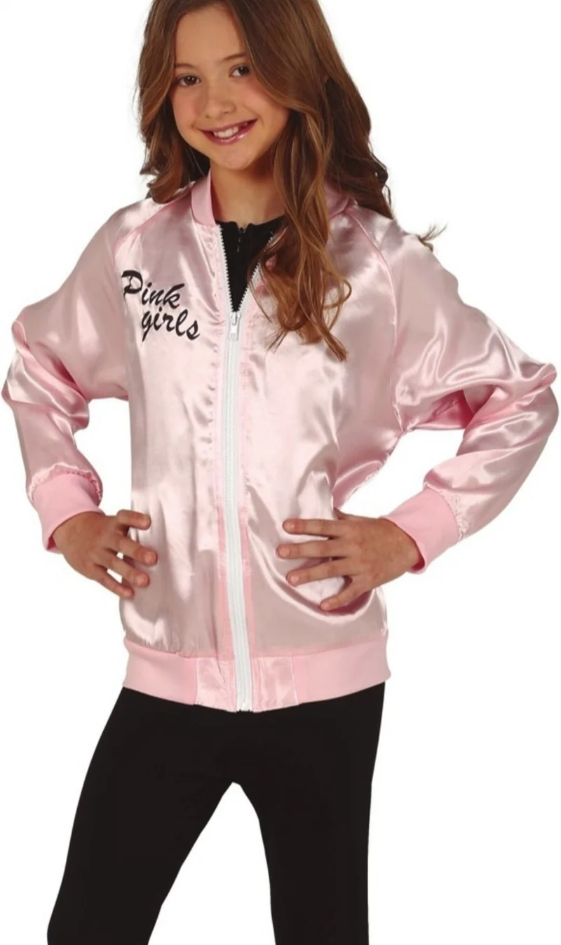 Jacke Pink Lady Grease Kostüm für Mädchen