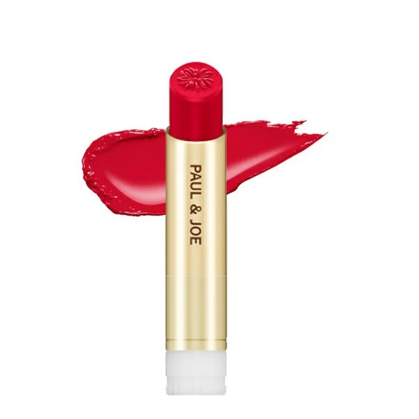 [Self-operated] Japanese PAUL&JOE moist, translucent and gorgeous natural lipstick lipstick #104 watery fresh red 3.5g lipstick refill shell sold separately, modified lip lines, hydrating and long-lasting
