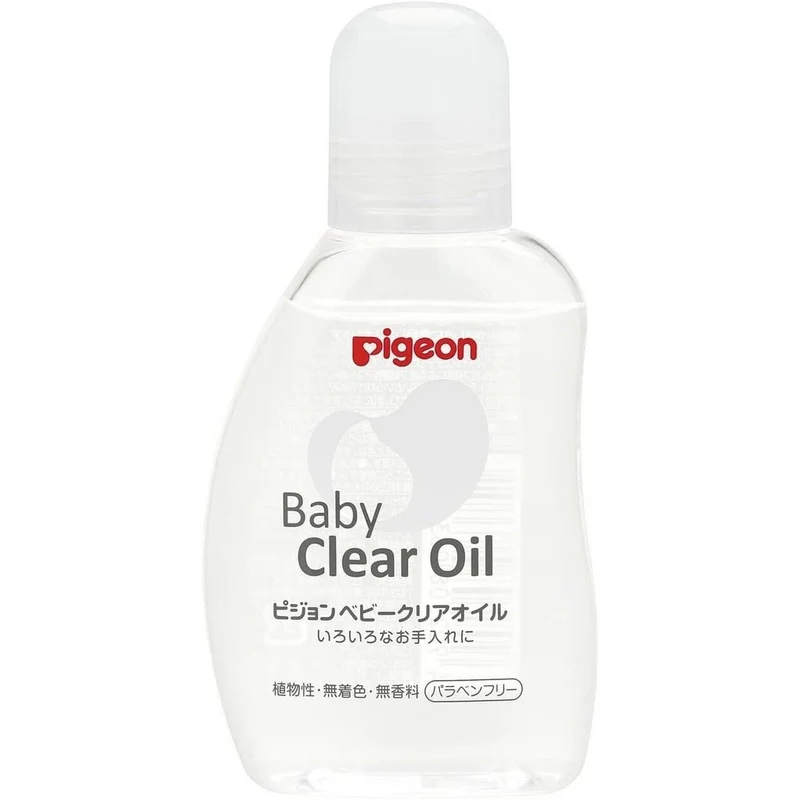 [Self-operated] Japanese PIGEON Newborn Baby Massage Oil 80ml Moisturizing Skin Care Oil