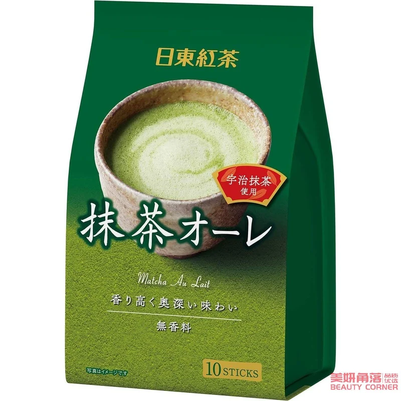 [Self-operated] Japan Nitto Nitto Royal Black Tea Matcha Latte Drink 14g × 10 bars Instant Milk Tea Drink