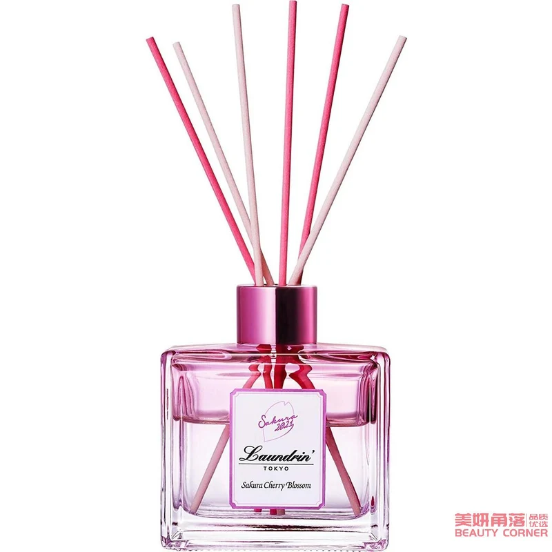 [Self-operated] Japanese LAUNDRIN indoor diffuser 80ml cherry blossom fragrance new version fireless aromatherapy indoor diffuser perfume stick