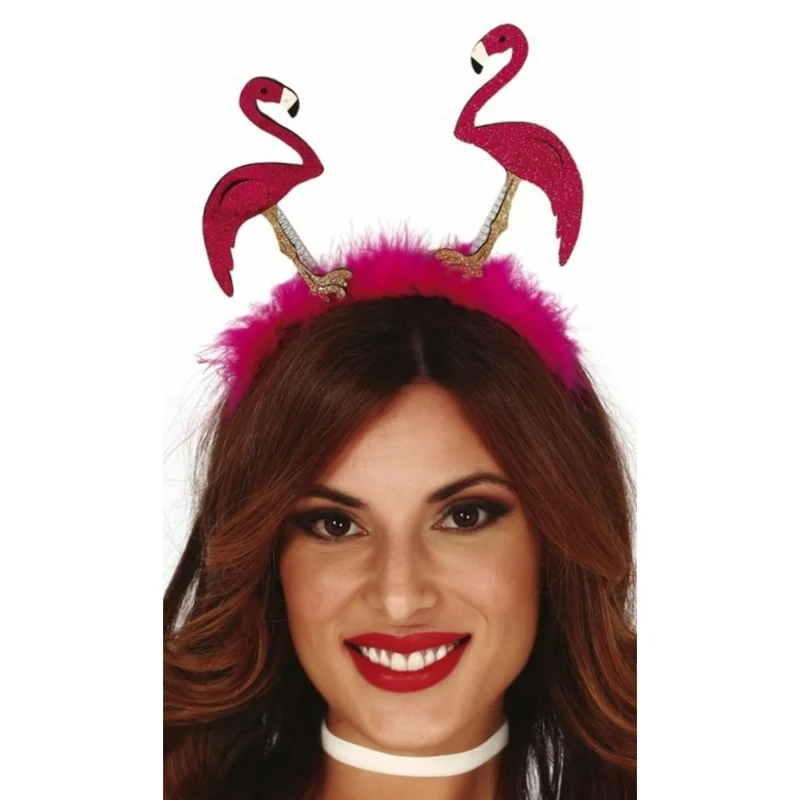 Haarreif Flamingo Glitter