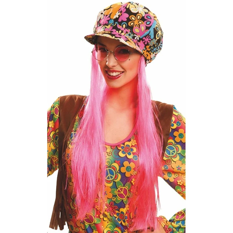 Hippie-Mütze mit Haaren
