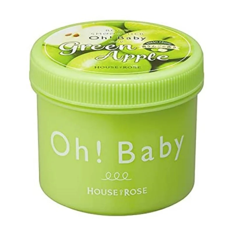 [Self-operated] Japanese HOUSE OF ROSE OH!BABY Body Scrub Limited Edition Green Apple Fragrance 350g