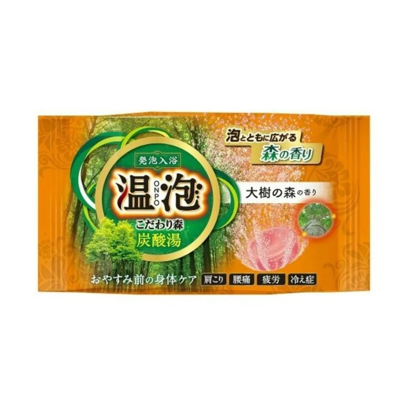 [Self-operated] Japanese Earth Ansu Baslow Carbonated Bath Salt Bath Agent 45g Big Tree Forest Fragrance