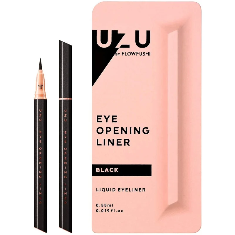 [Self-operated] Japan's FLOWFUSHI new UZU Kumano Craftsman waterproof long-lasting non-smudge colored ultra-fine liquid eyeliner pen 0.55ml BLACK-black