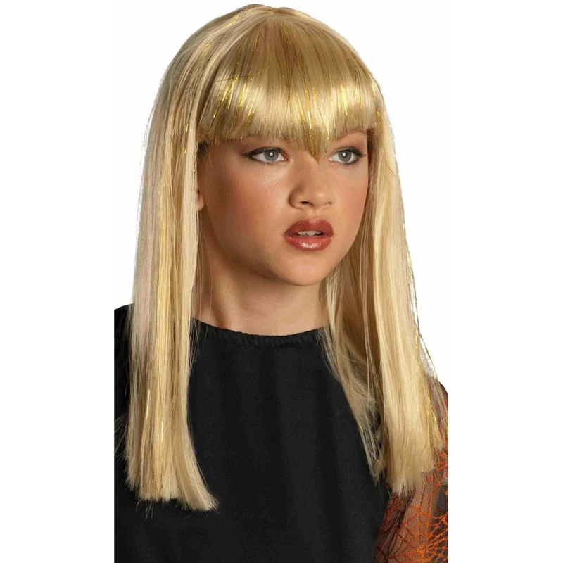Blonde Perücke Vampirin für Kinder