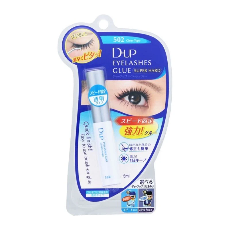 [Self-operated] Japanese D-UP powerful quick-drying false eyelash glue 502N 5ml, transparent, super sticky, long-lasting, hypoallergenic, anti-sweat, waterproof, quick-drying and natural