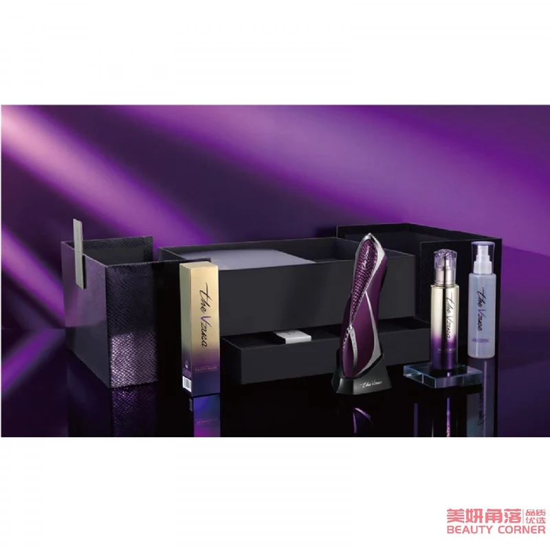 [Self-operated] Japanese ARTISTIC & CO Dr.Arrivo Vzusa Medusa luxury 24K gold snake grain cowhide custom rhinestone beauty salon grade home facial beauty instrument purple