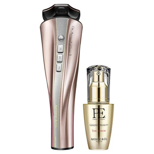 [Self-operated] Japanese ARTISTIC & CO Dr.Arrivo Zeus Ⅱ Zeus II 24K gold beauty device for lifting and firming Home-use imported microcurrent rose powder