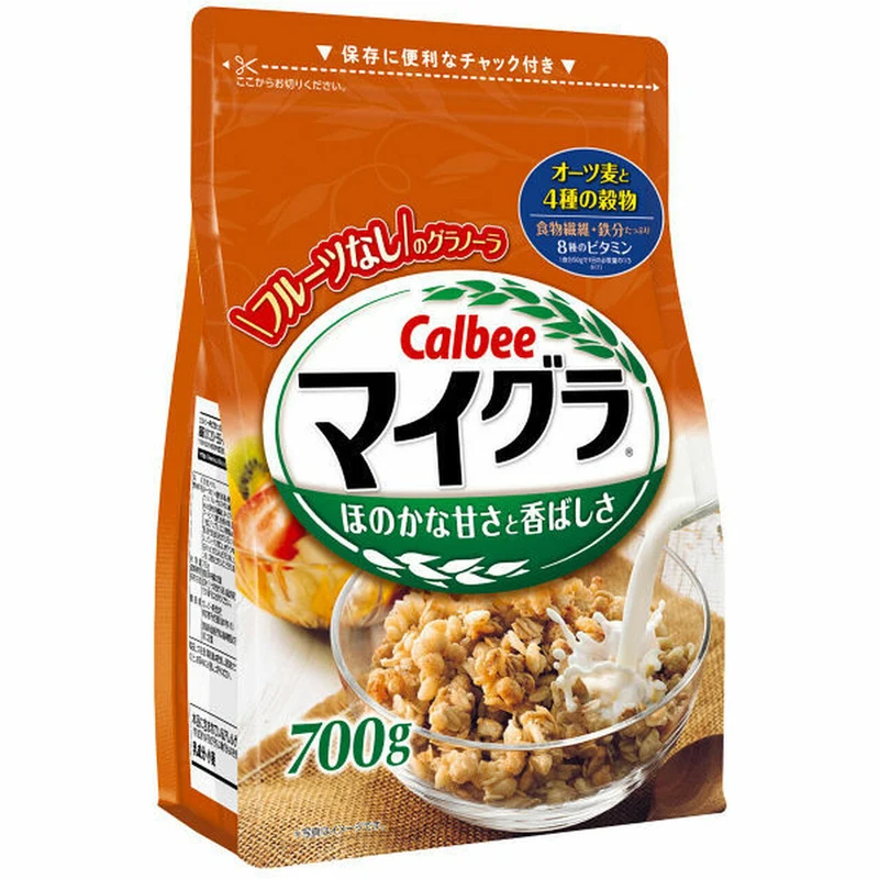 [Self-operated] Japanese Calbee Fuguole original sweet and fragrant oatmeal 700g/bag large package limited edition iron and blood breakfast cereal brewed oatmeal