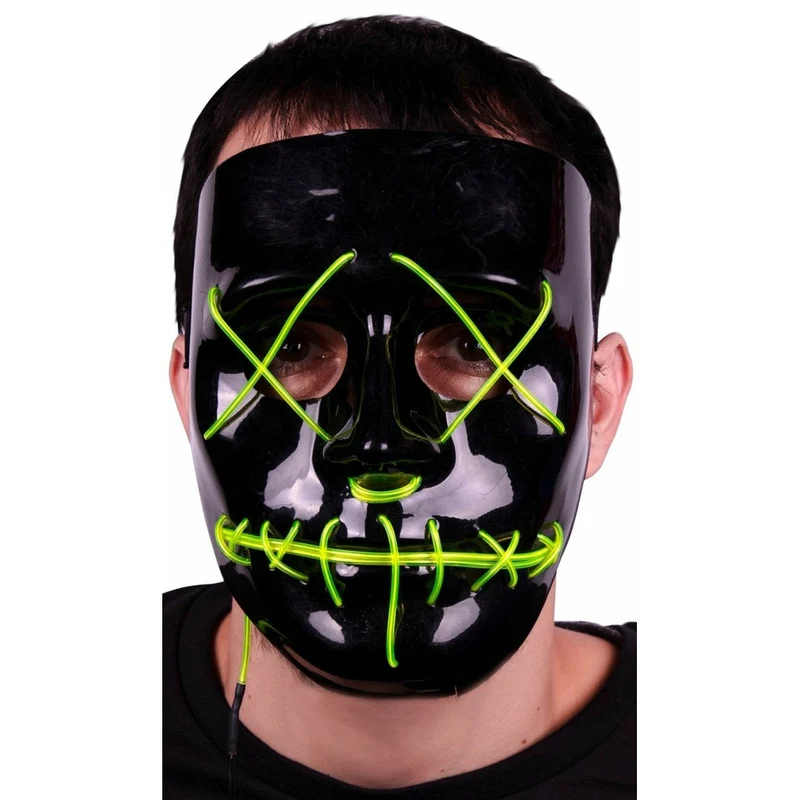 Maske The Purge mit Licht