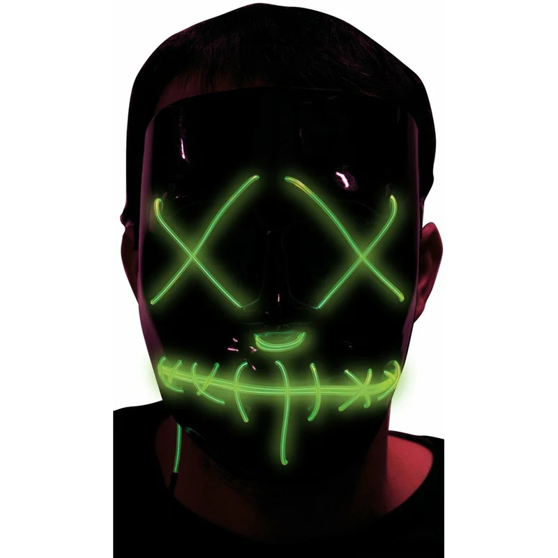 Maske The Purge mit Licht