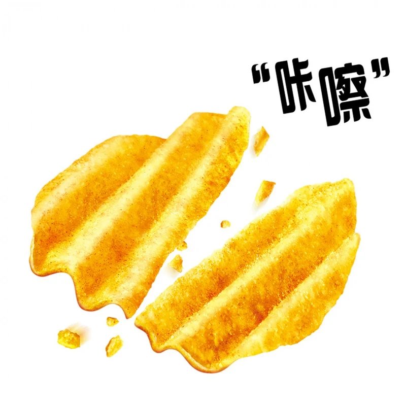 [Self-operated] China Pepsi LAY'S Big Wave Potato Chips Sizzling Squid Flavor Bag 70g