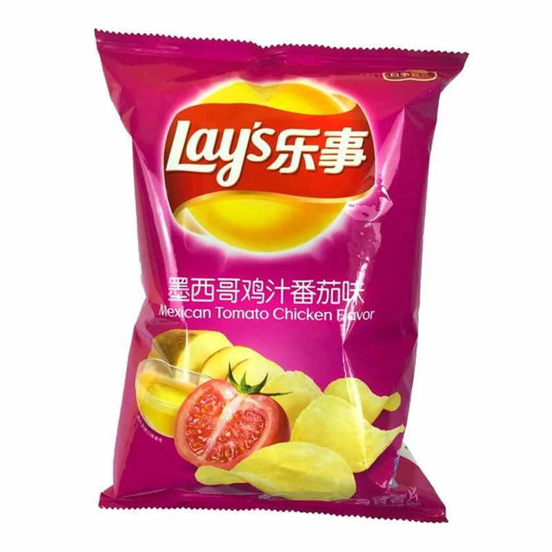 [Self-operated] China Pepsi LAY'S Potato Chips Mexican Chicken Tomato Flavor Bag 70g