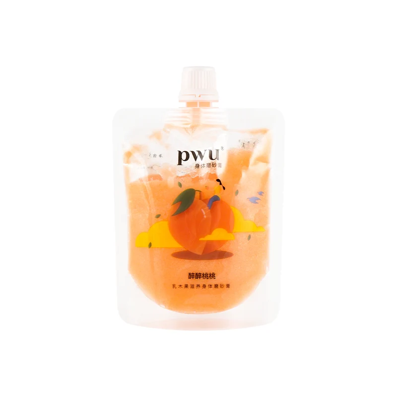[Self-operated] China PWU Puwu Damei Smoothie Scrub Zuizui Peach Peach Fragrance 200g Whitening and gentle exfoliation to remove dirt on the body