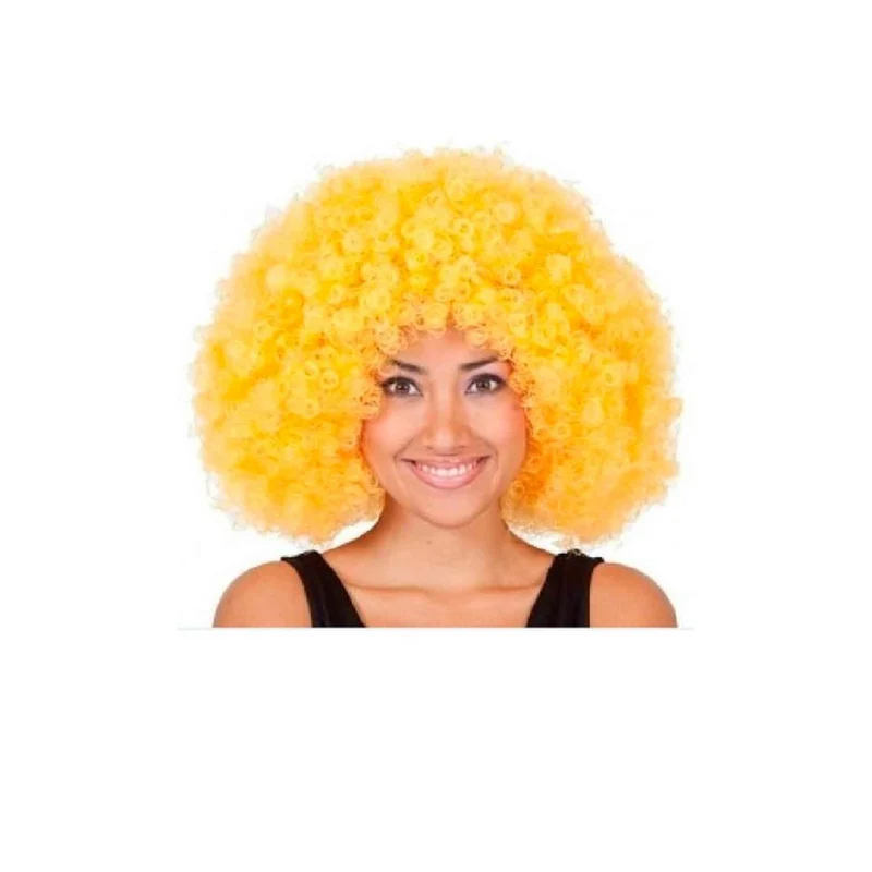Perücke Afro Jumbo gelb