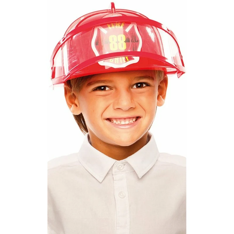 Feuerwehrhelm mit Visier für Kinder