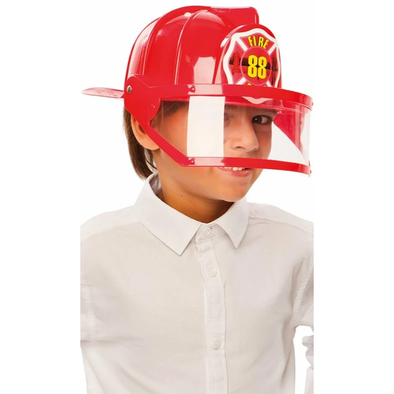 Feuerwehrhelm mit Visier für Kinder