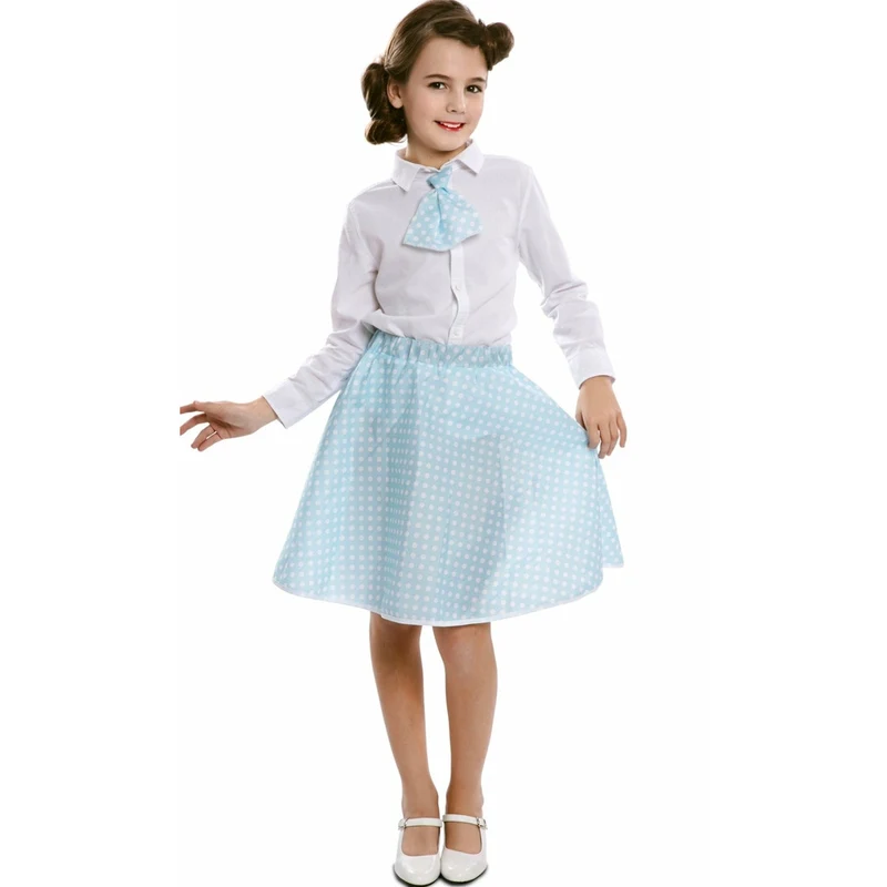 Set 50er Jahre Blau für Mädchen