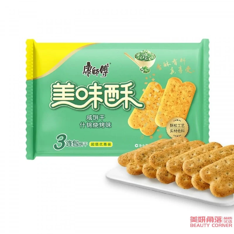 [Self-operated] China MASTER KONG Delicious Crispy 255g crispy salty biscuits with a hint of green onion flavor