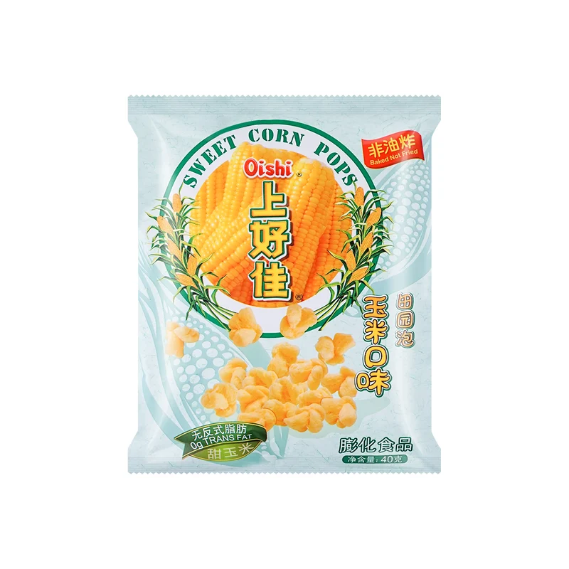 [Self-operated] China OISHI Shanghaojia Tianyuanpao Corn Flavor Non-fried No Trans Fat 40g