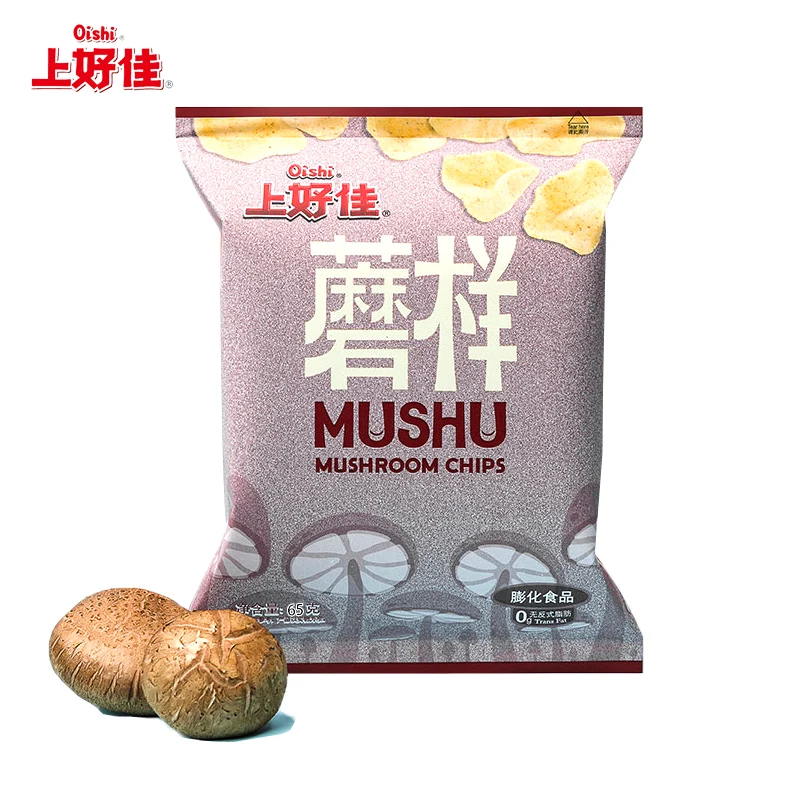 [Self-operated] Chinese OISHI Shanghaojia Mushroom Mushroom Crisps 65g