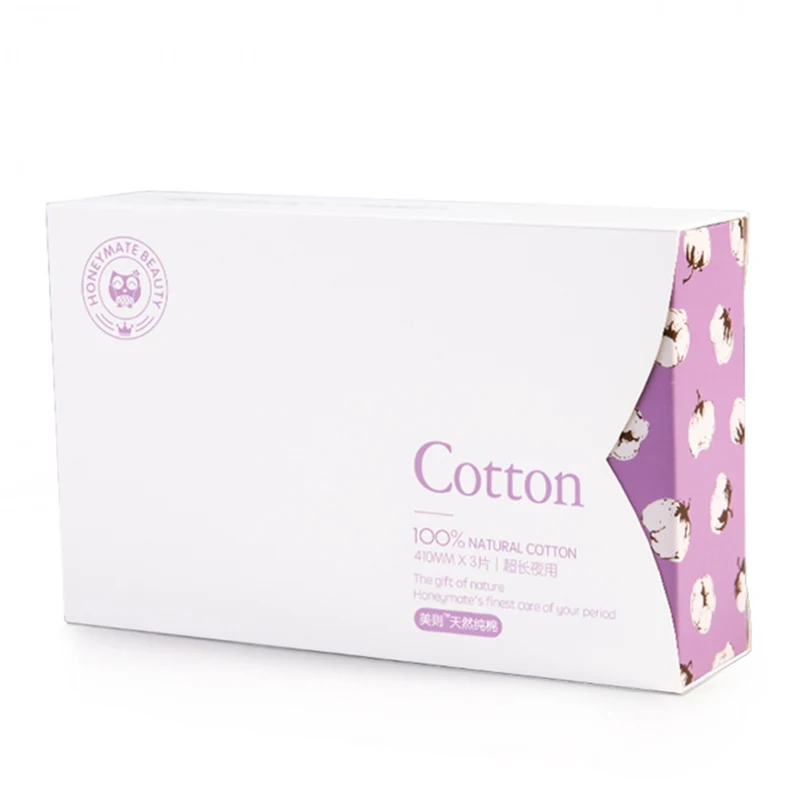 [Self-operated] China Honeymate natural cotton series ultra-thin sanitary napkins pure cotton mini napkins 180mm*10 pieces