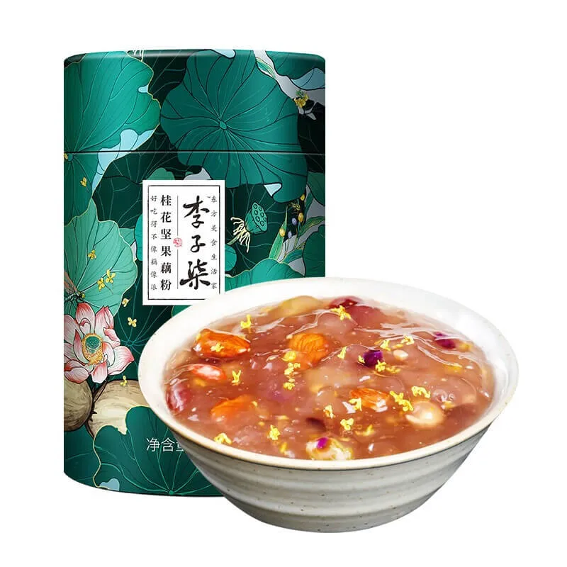 [Self-operated] China LIZIQI Osmanthus, Nuts and Lotus Root Powder 350g Nutritious breakfast meal replacement for lazy people.