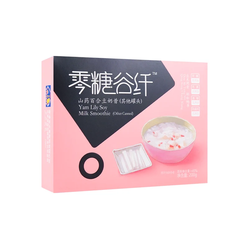 [Self-operated] Chinese BAOZHISU Hong Kong-style dessert, low-sugar fiber, yam and lily soy milk shake 200g