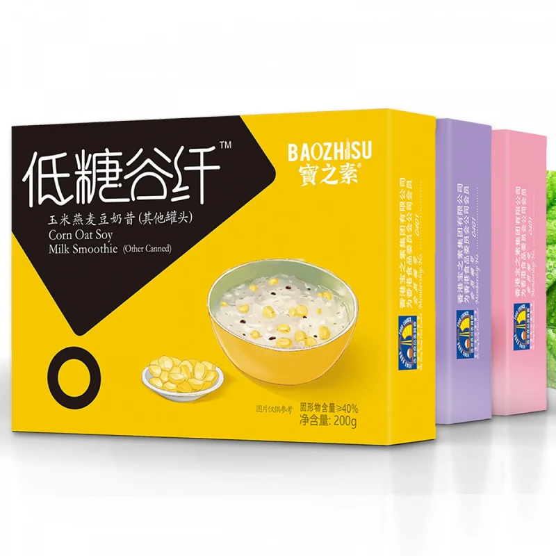 [Self-operated] Chinese BAOZHISU Hong Kong-style dessert, low-sugar fiber, yam and lily soy milk shake 200g