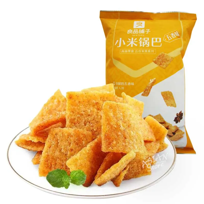 [Self-operated] China BESTORE Xiaomi Crispy Rice Crisps 90g Five-flavor Handmade Five-flavor Snacks