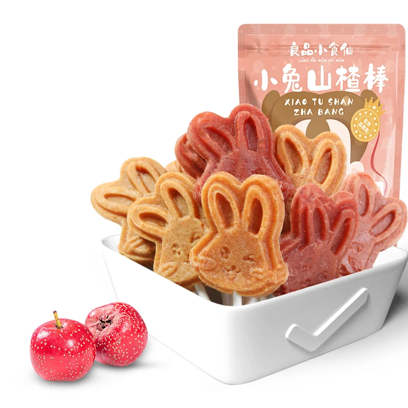 [Self-operated] China BESTORE BESTORE Little Rabbit Hawthorn Stick Candied Fruit 85g Assorted Pack Hawthorn Lollipop Children's Snack