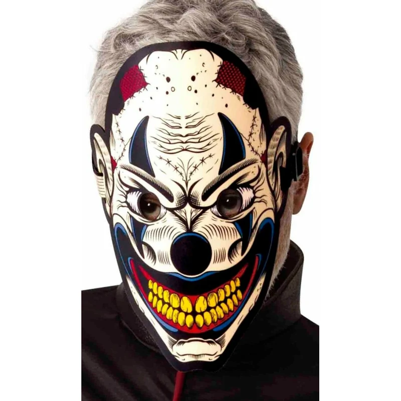 Clown Maske mit Reaktives Licht