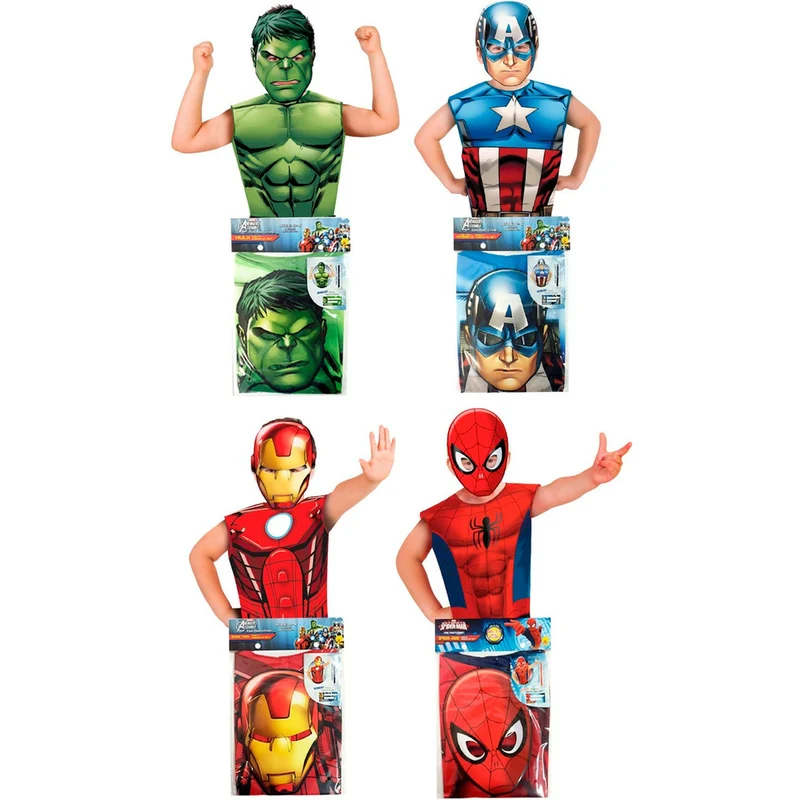 Pack de 4 Set Superhelden Avengers™ für Kinder