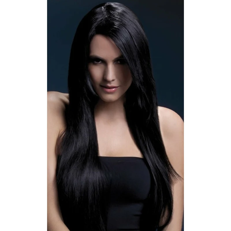Perücke Amber schwarz