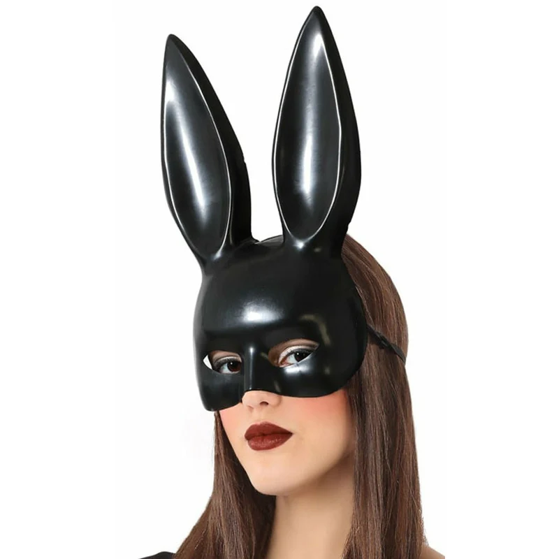 Häschen Maske Schwarz