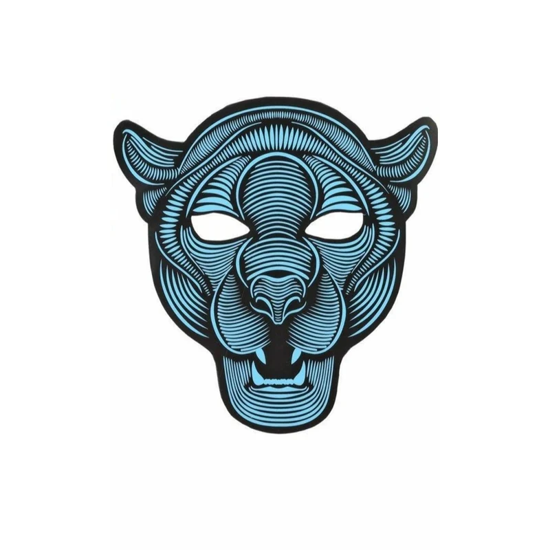 Panther LED Maske Klang Reaktiv